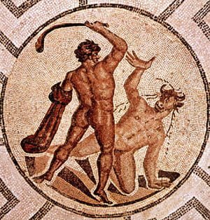 The myth of Theseus and the Minotaur